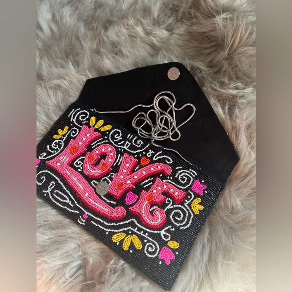 Ricki Designs hand made “Love” purse/bag